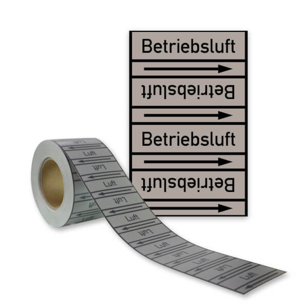 Rohrleitungskennzeichnungsband Betriebsluft