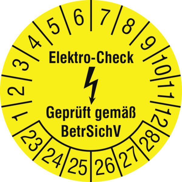 Produktbild von 50 X VDE / Elektro-Check Prüfplaketten / Sicherheitsplaketten 20