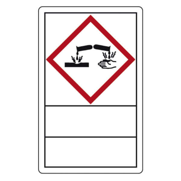 GHS-Gefahrensymbol auf Bogen 32Stk/Bogen 2x2cm Aufkleber Symbol 02:Flamme 