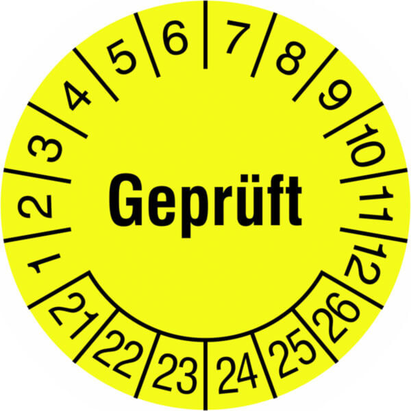 Prüfplakette Geprüft günstig bestellen