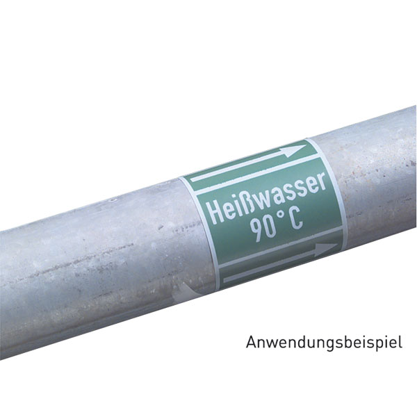 Markierungsband - Rohrleitungskennzeichnung - Ausführung B - für Gruppe 1, 2, 3, 6, 7, 0