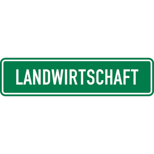 SafetyMarking Hinweisschild Landwirtschaft