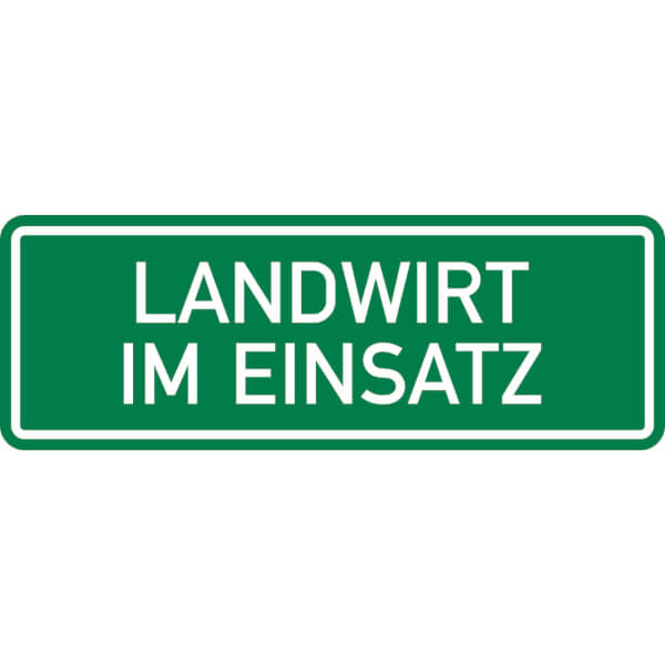 SafetyMarking Hinweisschild Landwirt im Einsatz direkt beim Hersteller  kaufen