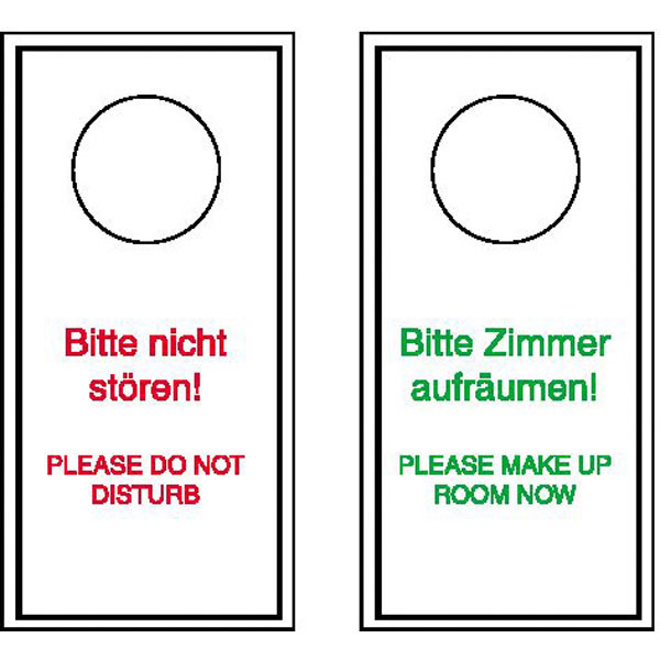 10 Türschild Hotelschild Bitte nicht stören Zimmer aufräumen Türhänger 