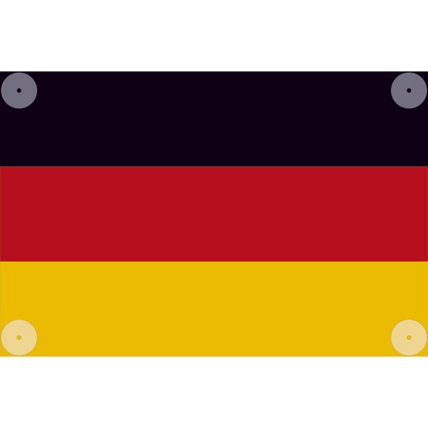 Deutschlandflagge Grund: weiß Druck: schwarz rot gelb direkt beim  Hersteller kaufen