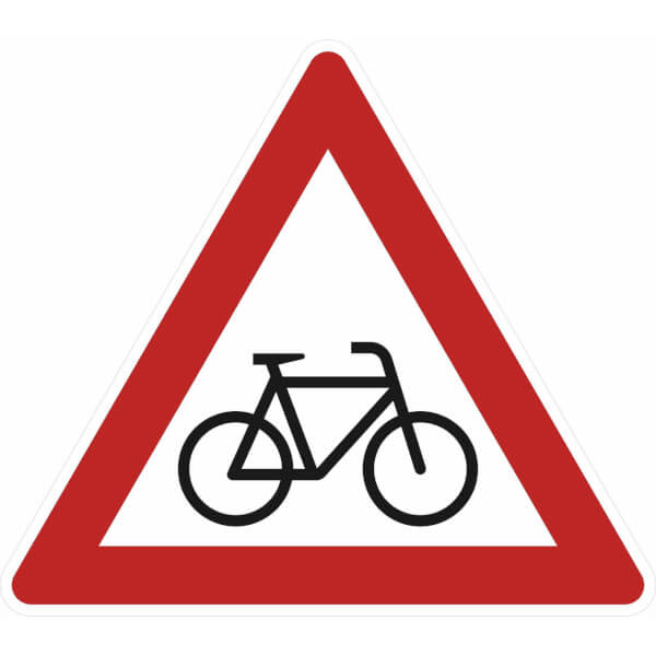 Verkehrsschild Radverkehr Aufstellung links VZ 13820