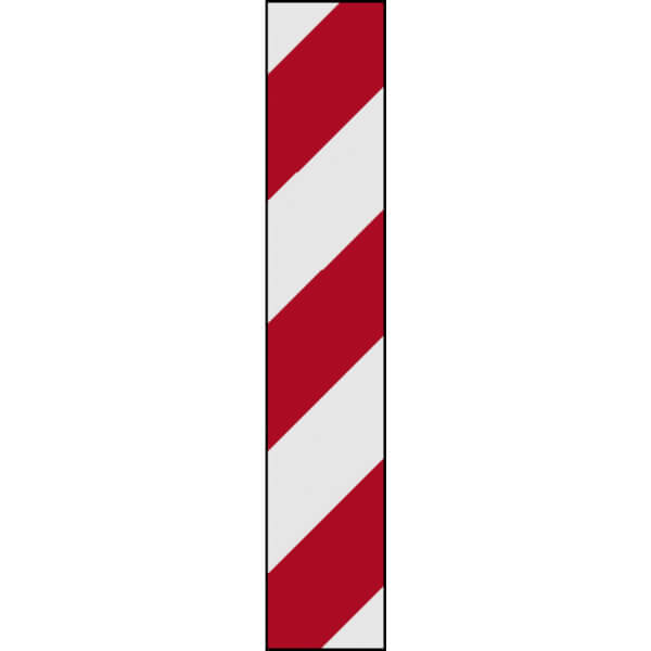 Warntafel rot/weiss linksweisend günstig bestellen