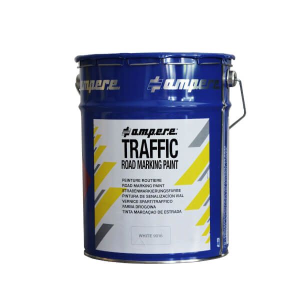 Straßenmarkierungsfarbe, weiß matt, für Verkehrswege, 6 kg Gebinde Straßenmarkierungsfarbe, weiß matt, für Verkehrswege, 6 kg Gebinde