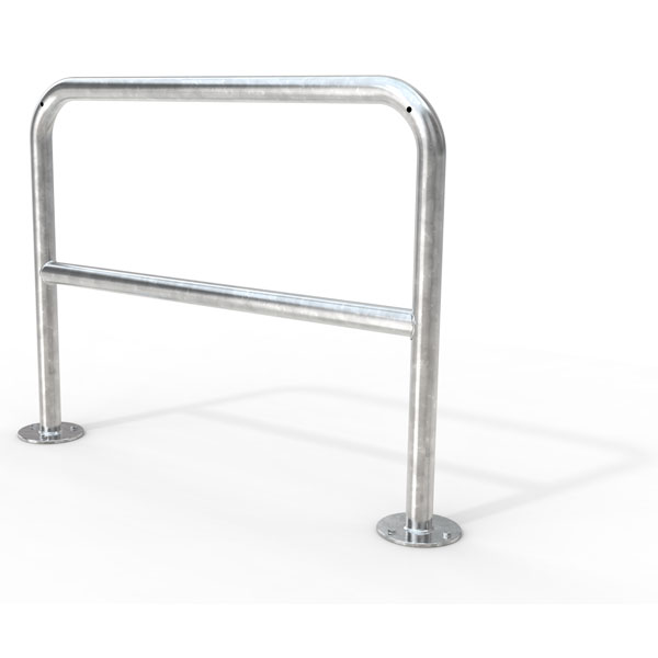 Fahrradständer Anlehnbügel mit Knierohr, zum Aufdübeln