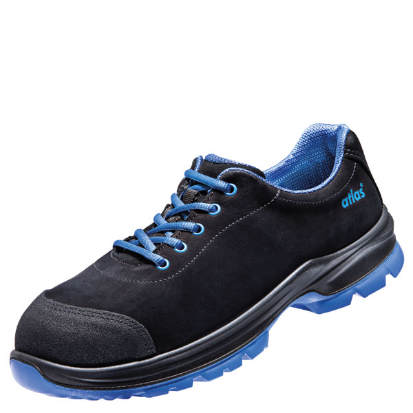 ESD kaufen Aluminiumkappe und SL60 SRC Atlas blue Sicherheitsschuhe Spitzenschutz Halbschuh S2 mit