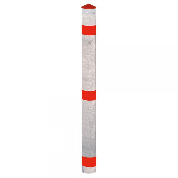 Absperrpfosten Funktionssperrpfosten Befestigung: Pfosten mit Bodenhalterung, Dreikantschloss,