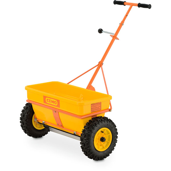 CEMO Kastenstreuer KS 35 - E, Streuwagen mit 35 Litern Inhalt,