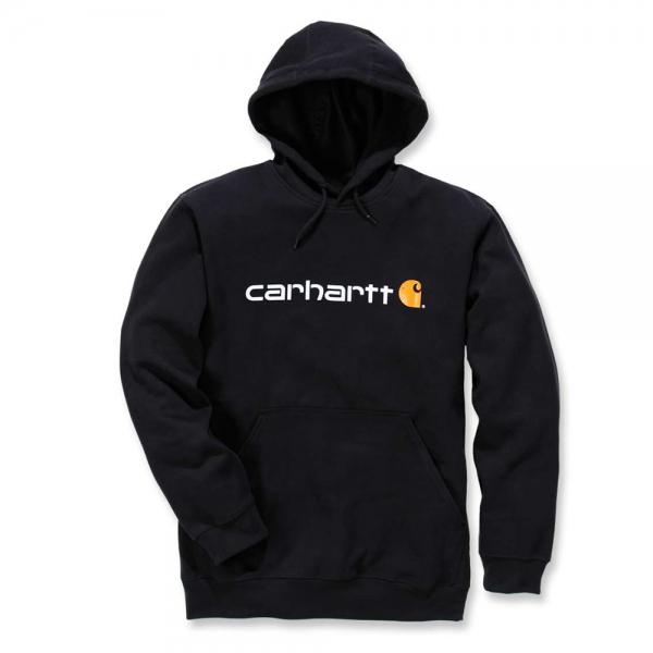 Carhartt Logo Graphic Kapuzenpullover schwarz mit Kapuze Vordertasche  elastische Bündchen kaufen