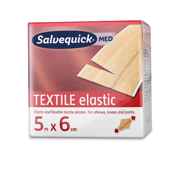 Salvequick Textile Plaster Wundversorgung elastische Pflaster, individuell zuschneidbar