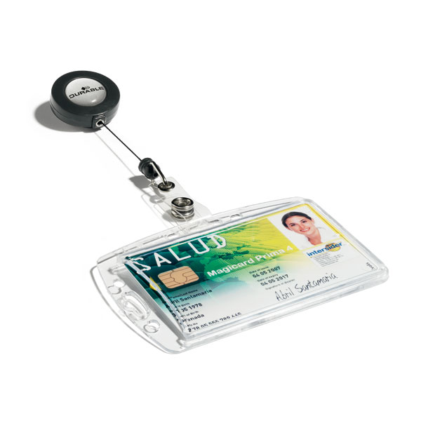 Namensschilder Hartbox mit Ausweiskartenhalter für Betriebs - /