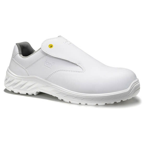 Jori Sicherheitshalbschuh Clean Slipper weiß ESD S3 Kunststoffkappe, geschlossene Lasche