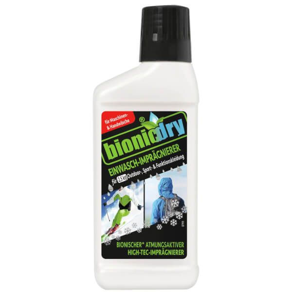 Bionicdry Einwasch - Imprägnierer zur Imprägnierung von Funktionskleidung und Funktionstextilien