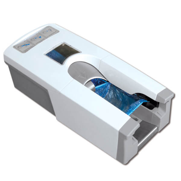 Franz Mensch Hygostar Überschuhspender Hygomat Classic kleiner automatischer Überschuhspender ohne Strom