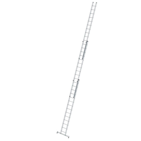 Munk Sprossen - Schiebeleiter aus Aluminium, dreiteilig Sprossenanzahl 3 x 14, Arbeitshöhe 10, 8 m