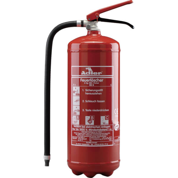 Feuerlöscher 6kg Pulver PD6GA