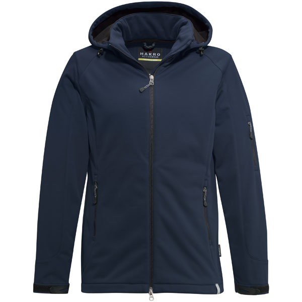 Berufsbekleidung Funktionsbekleidung HAKRO Herren - Softshell - Jacke Ontario, dunkelblau,