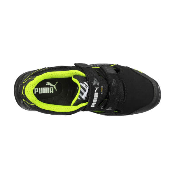 Puma Sicherheitsschuhe Neodyme Green Low S1P ESD SRC metallfreie  Sicherheitssandale mit Fiberglaskappe