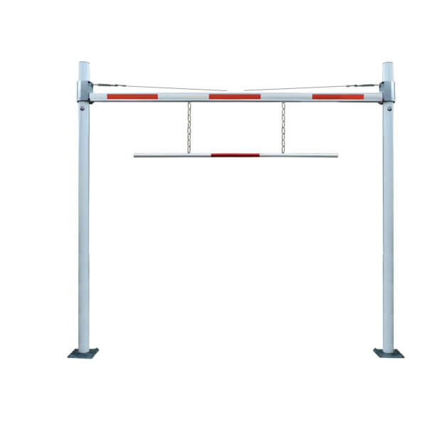 Höhensperre HBS 100 mit verstellbarer Durchfahrtshöhe bis zu 380 cm Durchfahrtshöhe, zum Aufdübeln