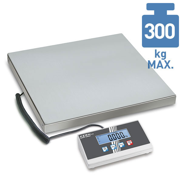 KERN Plattformwaage EFC 300kg - Professionelle Paketwaage Mit LED Display