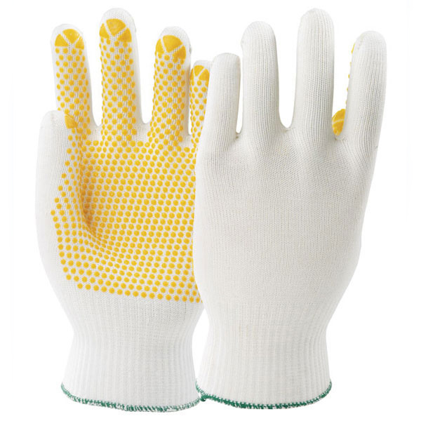 11 Arbeitshandschuhe Gartenhandschuhe Strick Montagehandschuhe Noppen NEU Gr