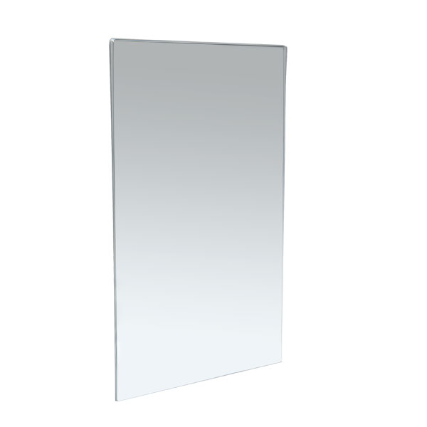 Infotafel für Tischaufsteller Zubehör Snapin doppelte Scheibe aus Acrylglas,