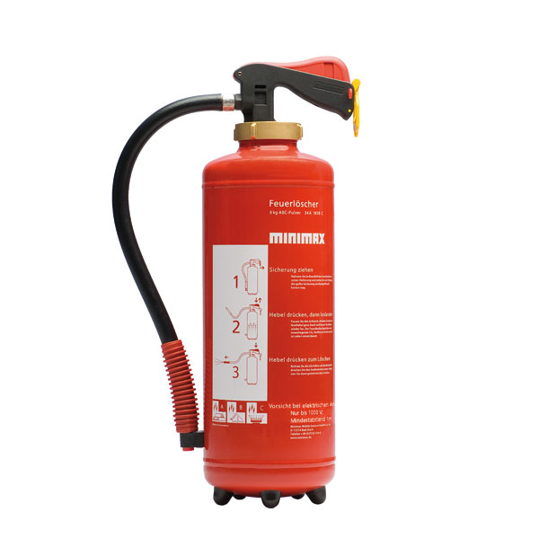 MINIMAX Pulver-Feuerlöscher PU 6 G mit Druckhebelarmatur kaufen