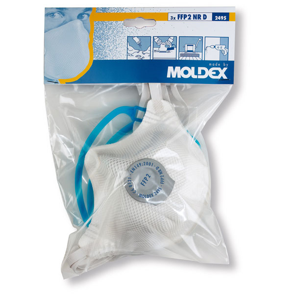 Moldex Atemschutzmaske Smart Solo 2495 FFP2 NR D Partikelmaske mit ...