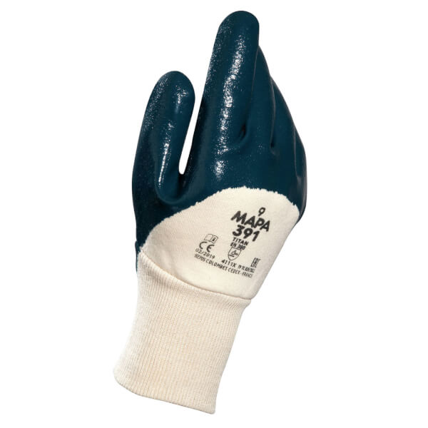 Mapa Titan 391 Montagehandschuh blau guter Komfort bei schweren Arbeiten
