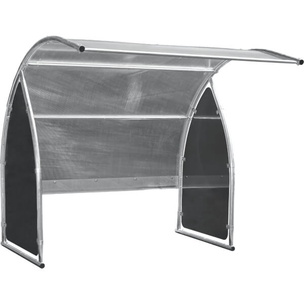 Outsunny Garagenzelt 1,1x2m - Mit Eingangsrolle, Oxford 420D, Dunkelgrau