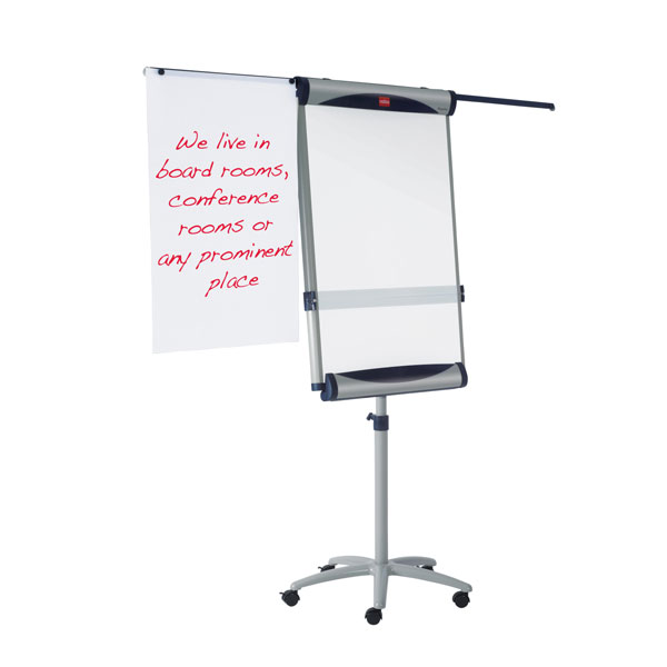 Nobo Classic mobiles Dreibein - Flipchart Stahl, magnetisch mit ausziehbaren Armen,