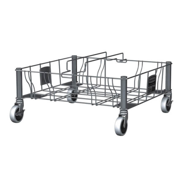 Rubbermaid Slim Jim Tandem - Transportroller geeignet zum Befördern von 60 und 87 L Abfallbehältern
