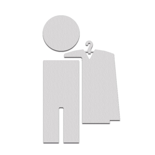 Piktogramme Aus Edelstahl Symbol Garderobe Selbstklebend Kaufen