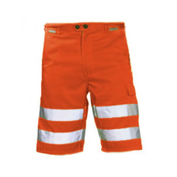 Arbeitshosen Arbeitsshorts PLANAM Arbeitsshorts Warnschutz orange,
