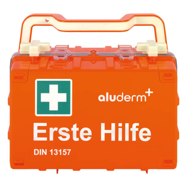 Söhngen Erste Hilfe Koffer DYNAMIC - GLOW S orange mit Füllung gemäß DIN 13157