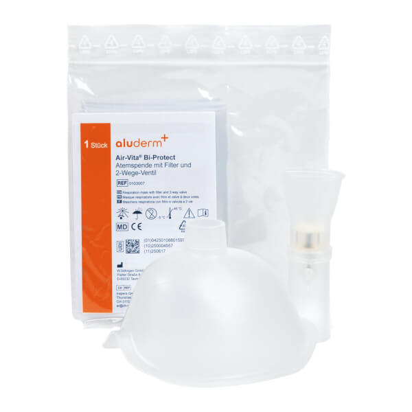 Air - Vita® Bi - Protect Beatmungshilfe, Mund - Nase - Maske,