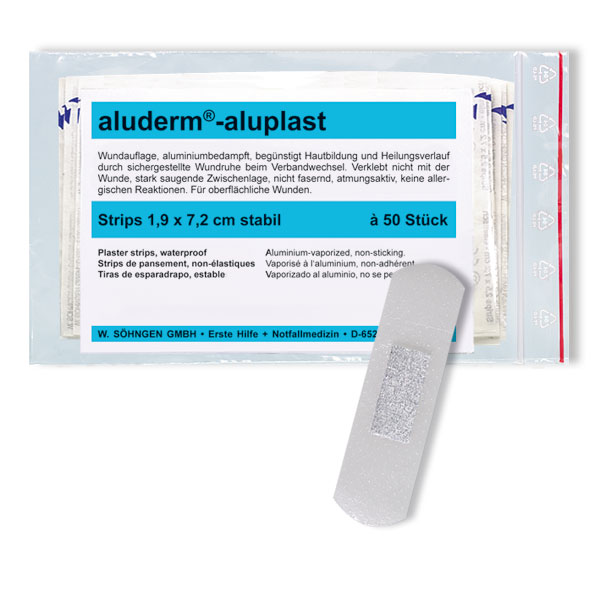 Erste - Hilfe - Nachfüllpacks SÖHNGEN aluderm® - aluplast Pflasterstrips, wasserfest,