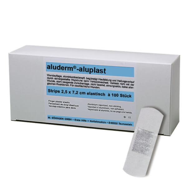 Erste - Hilfe - Nachfüllpacks SÖHNGEN aluderm® - aluplast Pflasterstrips, elastisch,