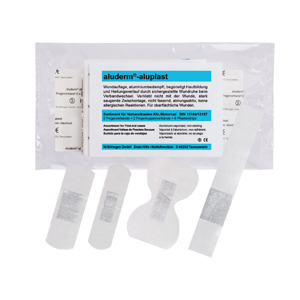 Erste - Hilfe - Nachfüllpacks SÖHNGEN aluderm® - aluplast Pflaster Fingerverband Sortiment, elastisch