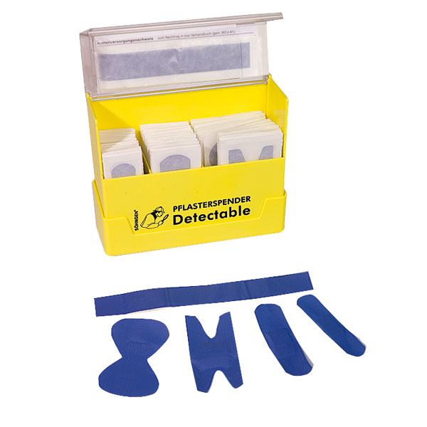 Wundversorgung Pflaster SÖHNGEN Pflasterspender gelb mit detectable Pflaster,