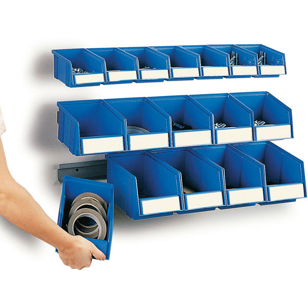 Treston Sichtlagerkästen Stapelbar 149x192x105mm - Schwarze Industrieboxen Für Regalsysteme