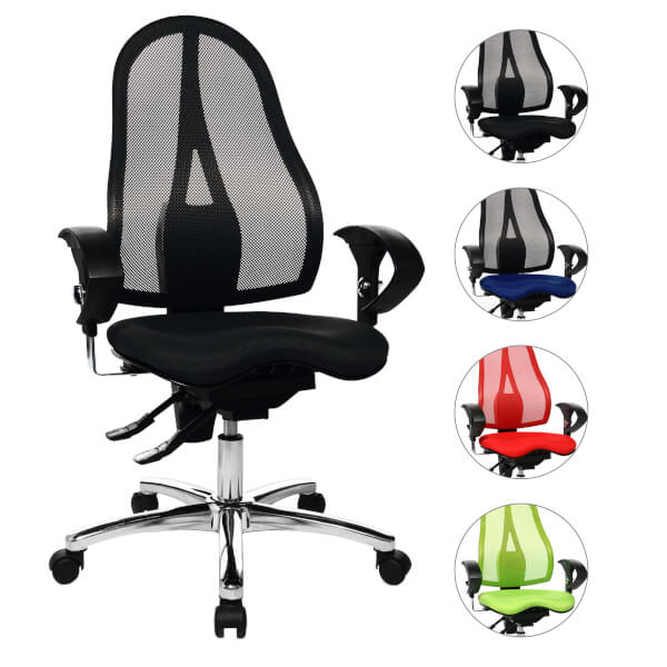 Topstar Burostuhl Sitness 15 Spezieller Ortho Sitz Mit Atmungsaktiver Netzruckenlehne Kaufen