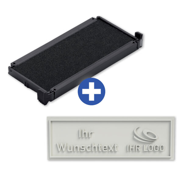 Ersatzplatte für Trodat 4915 mit individuellem Text Textplatte mit max ...