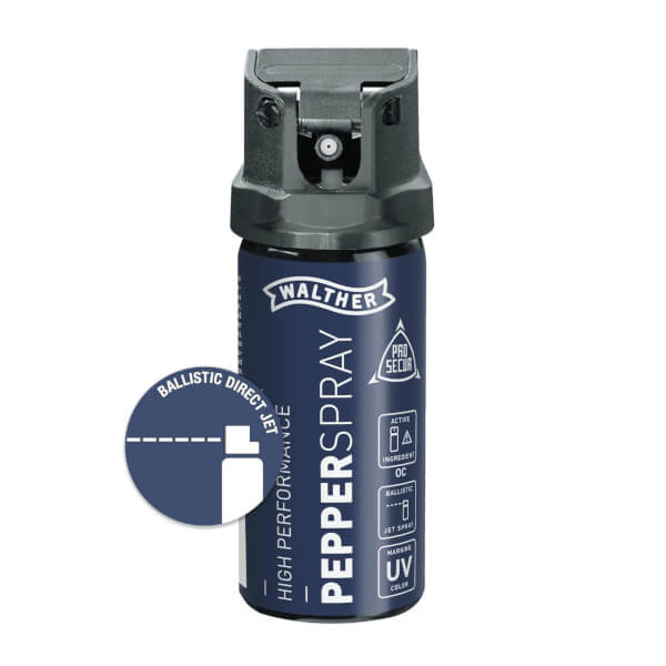 WALTHER ProSecur Pfefferspray mit UV Markierung, balistischer Strahl,