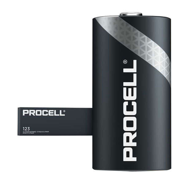 PROCELL By Duracell - Batteria Pila Cr123a 3v Litio Cr123 123 5018lc El123 6205 Cr17345 Lithium No Blister Pro123